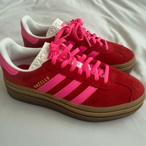 adidas gazelle silver green womens adidas ORIGINALS Gazelle Bold Trainers